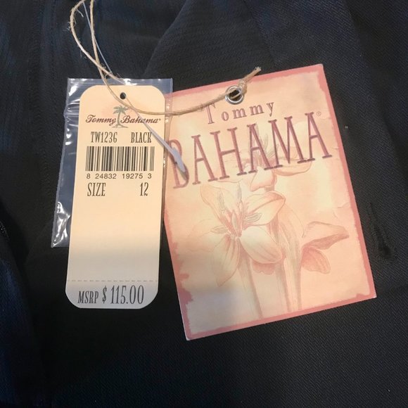 NWT - Tommy Bajama Black Pants - Cablette Relax - Heavy guage Silk - Picture 5 of 7